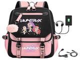 K-Pop Demon Hunters Anime School Backpack Cute Cartoon Bag for Students rosa_tfrf pink 10 V1237-ZY-203-3953