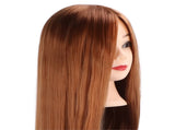 Hairdressing Mannequin Head Light Brown Hair Braid Styling Training Doll Head V1237-ZY-203-3089