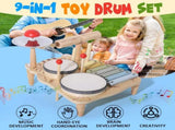 7 in 1 Drum Set Baby Musical Instruments Montessori Preschool Musical Toys V1370-AZ4-00131