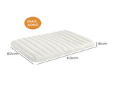 Pawz XL Size Orthopedic Dog Bed with Sherpa Plush Removable Cover in White PT1275-XL-WH