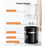 Electric Pill Crusher,Portable Cordless Pill Crusher Fine Powder for Travel,Easily Crush V1369-AZ3-W-11531