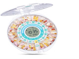 Automatic Rotating Pill Dispenser with Timer Alarm Multi-Compartment Medication Organizer for V888-ELOSUNG48583