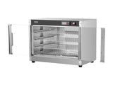 Hot Box Food Warmer, 4-Tier Concession Warmer with Water Tray, 4 Pans, Glass Double-door and V952-XXSPBWJ4CTMMFFLR5V3