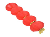 10in 5 Strings LED Solar Lantern Outdoor Waterproof Chinese Decorative Cloth Lantern Lamp V1294-YM0714-3119210324011
