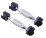 Luthier Tool Metal Brace Repair Jack Sound Beam Support 8.5CM-10.5CM Silver 2Pcs Luthier V1192-AZ-W-0601