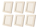 12pcs Wooden Photo Frame 7.5 X 5.5in Decorative DIY Wood Picture Frame Craft Kit for Painting Arts V1294-YM0901-3115240043211
