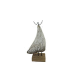 Set 2 Contemporary Wooden Angels Assort 24cm, 20cm V637-12802ANG