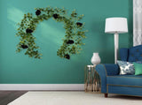 Artificial Rattan Halloween Black Decoration Interior Home Hanging Decoration Rose Rattan Artificial V1294-YM0710-210805XY01-2