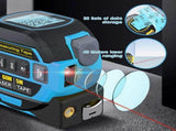 60m Laser Measure, Cross-line Laser Level, 5m Tape Measure Blue V1181-HO0305-BL
