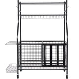 Sports Equipment Garage Organizer, Rolling Ball Storage Cart on Wheels, Basketball Rack with Baskets V952-QLSNJHSS4G2GUA6PTV0