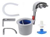 Pool Surface Skimmer Plastic Gray Wall Mounted Automatic Cleaner Filter Debris Collector for V1294-YM0716-3111220196011