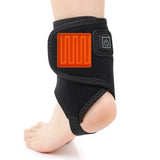 Electric Heating Ankle Brace Sprain Pain Relief Sports Injuries Joint Recovery USB Ankle Warmer Wrap V1369-AZ3-W-03760