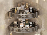 Triangle Shower Caddy, Corner Suction Cup Shower Shelf, No Drilling Bathroom Organizer, Removable V1366-AZ2-W-10759