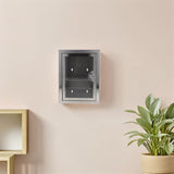 Lockable Stainless Steel Wall Storage Box with Clear Door for Medicine and Valuables V1192-AZ-W-24845