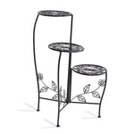 Plant Stand Outdoor Indoor Flower Pots Black UM1179-BK