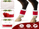 Christmas Horse Leg Wraps Standing Wraps for Horses red Horse Leg Protectors Horse Leg Wraps Wraps V1192-AZ-W-3013
