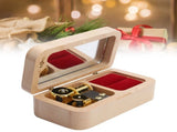 Mechanical Wooden Music Box Jewelry Ring Box Home Ornament Gifts for Birthday Valentine's Day V1294-YM0901-3115210001911
