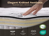 Giselle Bedding 34cm Mattress Euro Top Pocket Spring Single MATTRESS-0908-SINGLE
