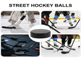 20Pcs Solid Black Ice Hockey Pucks for Enhanced Training Effect Suitable for Indoor Outdoor Sports V1369-AZ3-W-17175