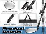 Under Vehicle Inspectionmirror with Light and Telescopic Handle Handheld for Truck V1366-AZ2-W-21713
