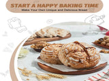 Sourdough Proofing Basket Gift Set of 2 Round Dough Proofing Bowls for Sour Dough Bread Baking V1258-DP02-C-49