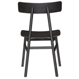 Claire Dining Chair Set of 2 Solid Oak Wood Timber Seat Furniture - Black V315-VOD-PATC-04-2PC-KIT