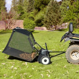 Tow-Behind Lawn Sweeper 132cm Leaf Yard Collector 26 cu.ft. Adjustable V952-TCSCPQSQHS26FYZTRV0
