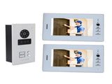 Wired Video Doorbell System 7 Inch Color HD Screen Visual Intercom Doorbell Swipe Card Intelligent V1294-YM0901-3114240047712