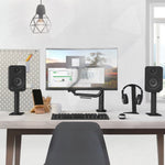 Kanto H1 Universal Desktop Headphone Stand, Black V398-KO-H1