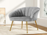 Artiss Armchair Velvet Grey Eloise UPHO-C-ARM-5107-GY