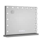 Embellir Bluetooth Makeup Mirror 58x46cm Hollywood Vanity with LED Light Wall MM-E-FRAMELS-5846-GS-BT