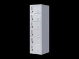 6-Door Locker for Office Gym Shed School Home Storage V63-832711