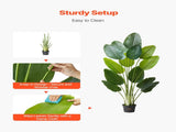 Artificial Bird of Paradise 1829 mm Tall, Fake Tropical Plants with with 13 Trunks & White Pot, Faux V952-RZRDZWTTNZL6CG3Q9001V0