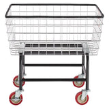 VEVOR Wire Laundry Cart Wire Laundry Basket 2.8 Bushel Heavy Duty w/ 4'' Wheels V952-XYCDG96B-X0000001V0