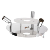 GU10 Household Ceiling Lamp 3 Heads Round Ceiling Lamp Modern Ceiling Light for Bedroom Living Room V1294-YM0714-3119210321411