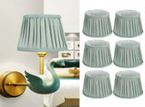 6Pcs Modern Wall Light Lampshade Cloth Fabric Lamp Cover Accessory for Chandeliers Green V1294-YM0901-3119200093211