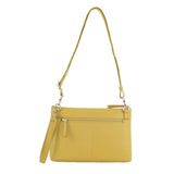 Pierre Cardin Womens Crossbody/Clutch Leather Bag in Yellow V563-PC3574-YELLOW