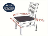 4pcs/6pcs Solid Color Brushed High Elastic Chair Simple Soft And Comfortable Chair Seat V1189-LWWAL-20260325-00581