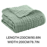 Muslin, 41.3'x 41.3' Breathable and Lightweight Throw for Bed and Couch, Gauze V1370-AZ4-18888