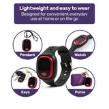 EQUIPMED Fall Detection Alarm Watch/Pendant with GPS and SOS Emergency Button, for Seniors, Location V219-HELPMAMHPD8A