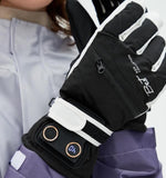 Winter Self-Heating Windproof Touchscreen Gloves-White Black V1221-WINTER-SELF-HEATING-WINDPROOF-TOUCHSCREEN-GLOVES-WHITE-BLACK