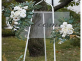 Faux Arch Flower Swag Set of 2 for Wedding Welcome Floral Swag Wedding Reception Ceremony V1192-AZ-W-0053