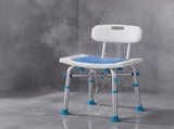 Levede Shower Chair Adjustable Height Safety Seat Bench Bathroom Safety Assist BATH1027-WH-AU