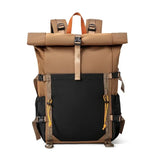 Nylon Waterproof Roll-Top Backpack, 22L-28L Expandable, Air-Cushion Strap System, Polyester Lining V1232-XXDS-SJB-004