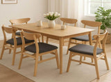Levede 6xDining Chairs Kitchen Chair Nature CH1067-2-NTX3