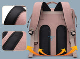 Multifunctional Diaper Backpack with Mosquito Net and Insulated Pockets - Black V888-ELOSUNG15305