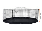 Dog Playpen, 8 Pcs 30"H x 24"W Panels Foldable Metal Pet Exercise, Dog Fence Indoor and Outdoor V952-XSYDCWWLXTSD48O5RV0