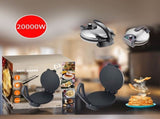 Versatile Electric Crepe Maker and Pancake Machine with Non-Stick Heating Plates, Stainless Steel V1341-ZY-G23XPDZL-SILVER