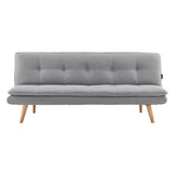 Sarantino 3 Seater Linen Couch Sofa Bed Lounge Futon - Light Grey SOFA-M2490-LNN-LGY