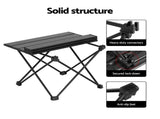 Weisshorn 3pc Camping Table Chair Set Outdoor Folding Aluminium Portable Picnic ALU-FOLD-BGX2-ALUM-40